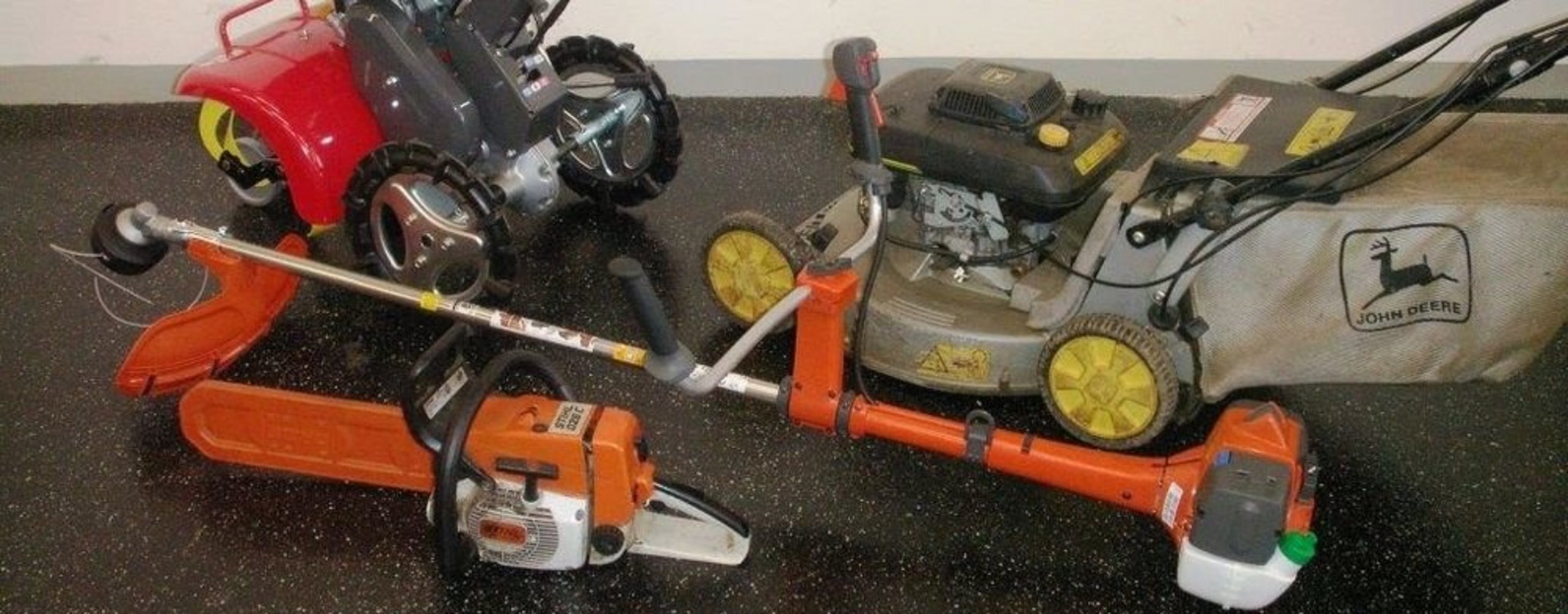 Motorsäge, Freischneider, Rasenmäher 